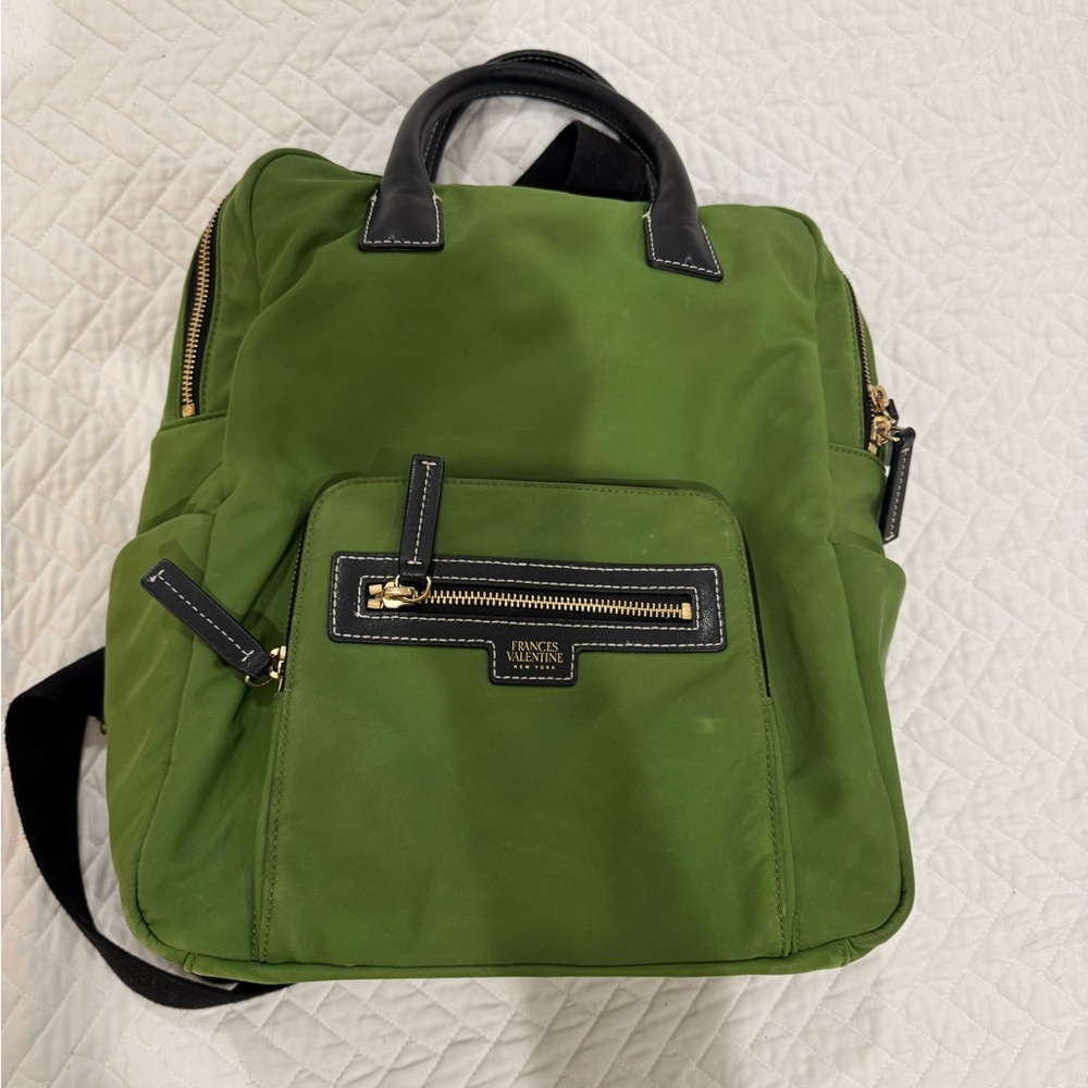 Green Backpack with Black Accents - Picture 2 of 6